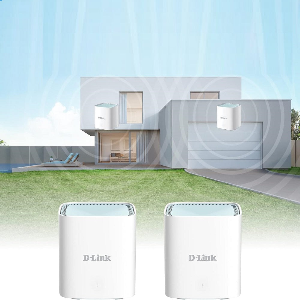 D-LINK M15-2 Kit 2 Router Mesh WiFi6 AX1500 Gigabit Doble Banda