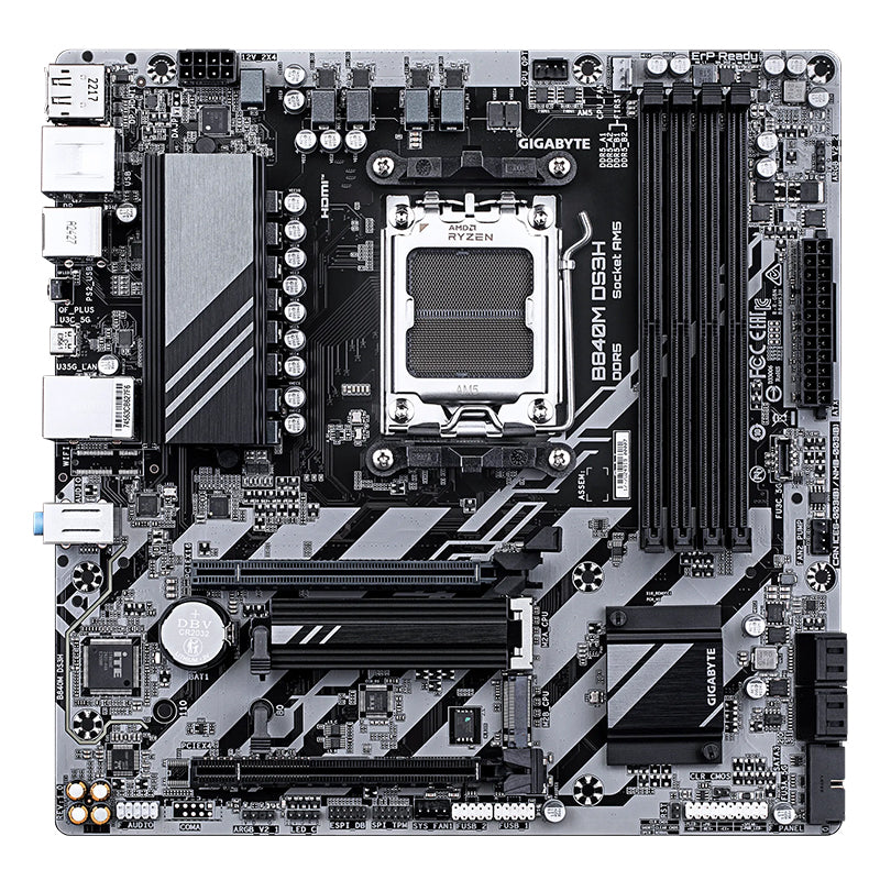 GIGABYTE B840M DS3H Placa Madre AMD B840 AM5 mATX