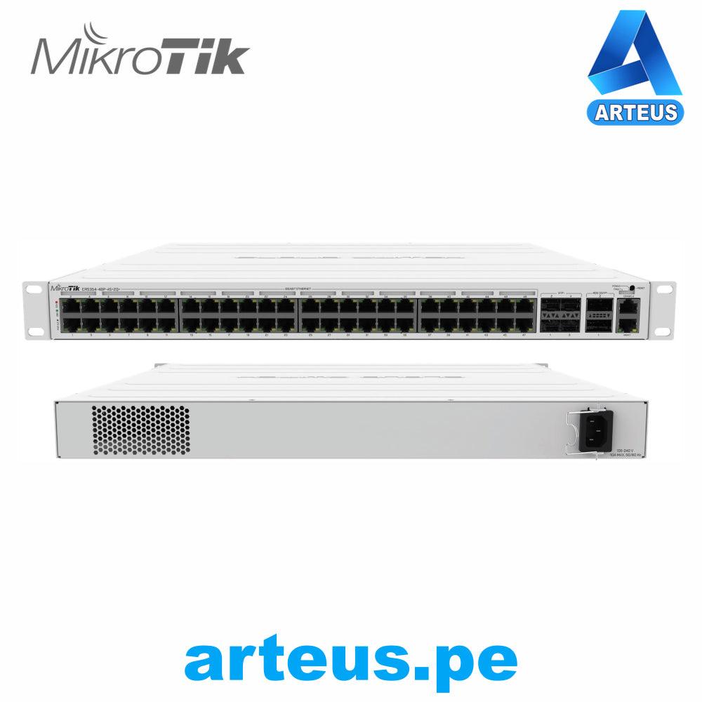 MIKROTIK CRS354-48P-4S+2Q+RM - CLOUD ROUTER SWITCH 48 PUERTOS POE 802.3AF/AT GIGABIT, 4 PUERTOS SFP+ 10G, 2 PUERTOS QSFP+ 40G, MONTAJE EN RACK - ARTEUS