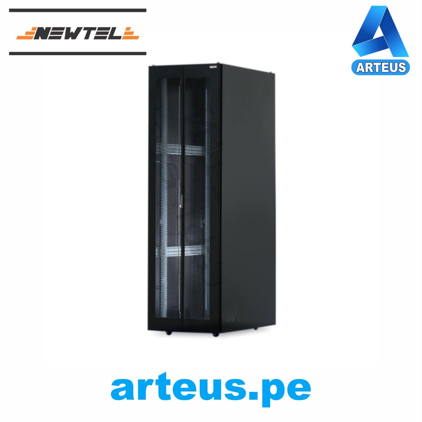 NEWTEL 42RU 60X80X200 - GABINETE DE PISO DOBLE PUERTA METAL PERFORADO FRENTE Y POSTERIOR - ARTEUS