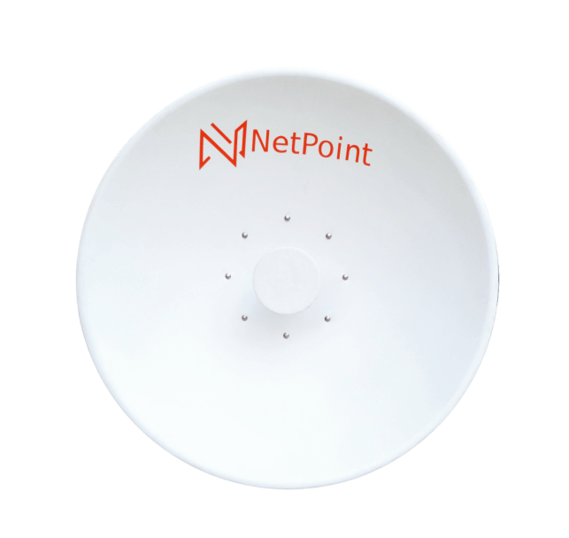 NETPOINT NP62 Antena Parabólica de Alto Rendimiento 5.9 - 7.2 GHz - 30 km