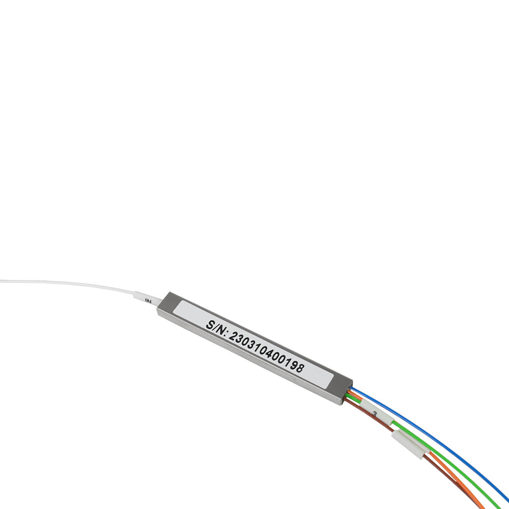 OPFIBRA OPF-PLC1X4-NC0.9-P10 Splitter PLC 1x4 Sin Conectores 0.9mm - 10 Unidades