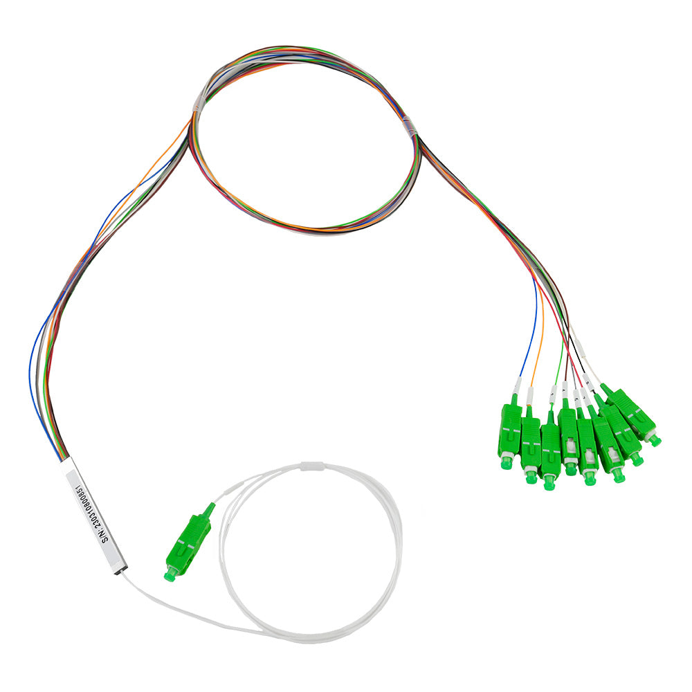 OPFIBRA OPF-PLC1X8-AS Splitter PLC 1x8 con Conectores SC/APC