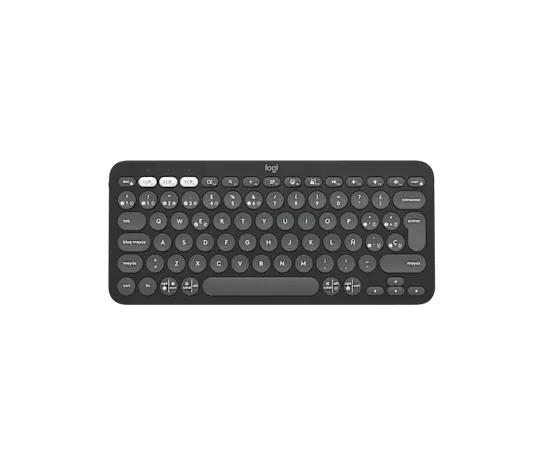 LOGITECH PEBBLE KEYS 2 K380S Teclado Bluetooth con teclas personalizables Grafito 920-011783