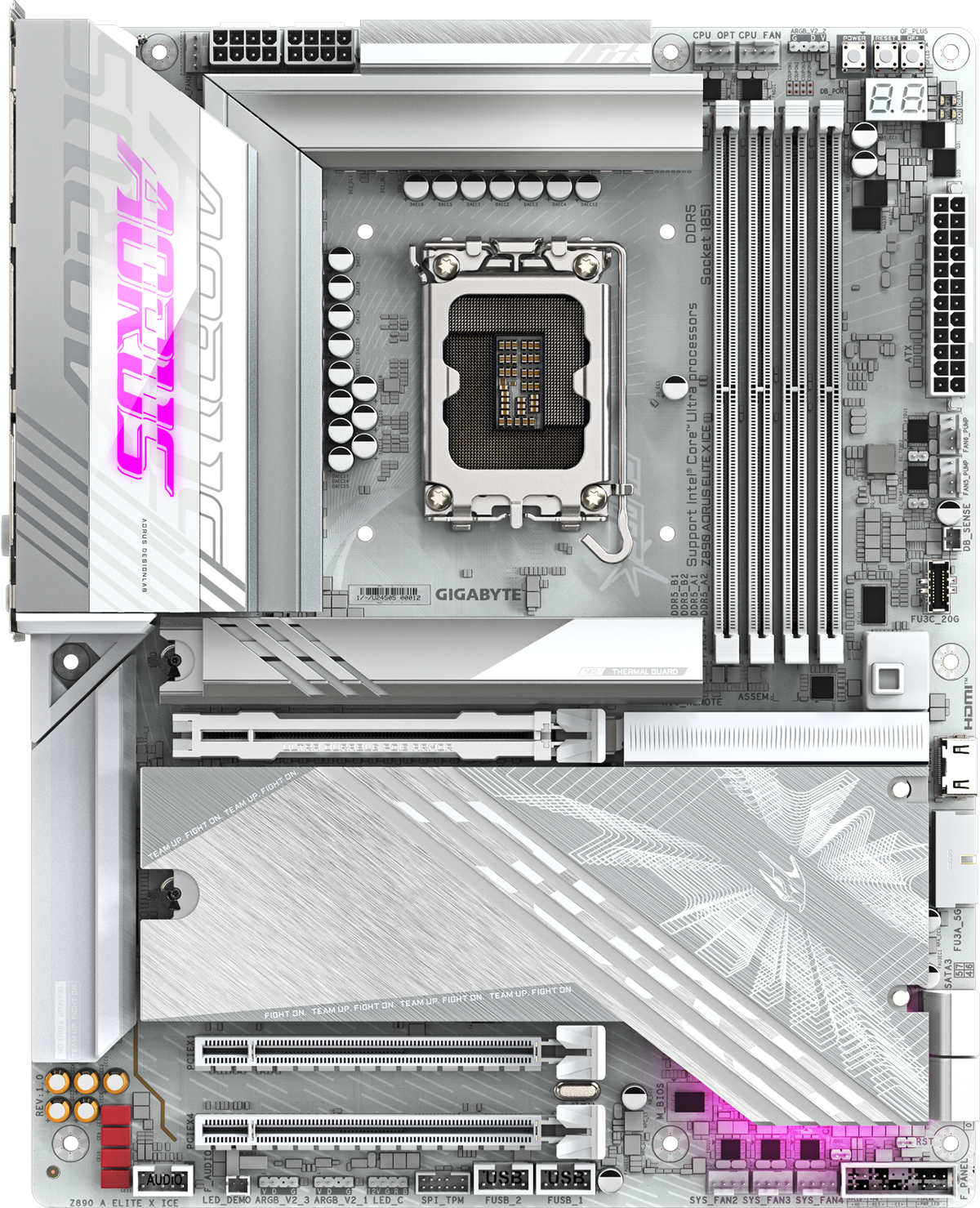 GIGABYTE Z890 AORUS ELITE X ICE Placa Madre Intel Z890 DDR5 WiFi7