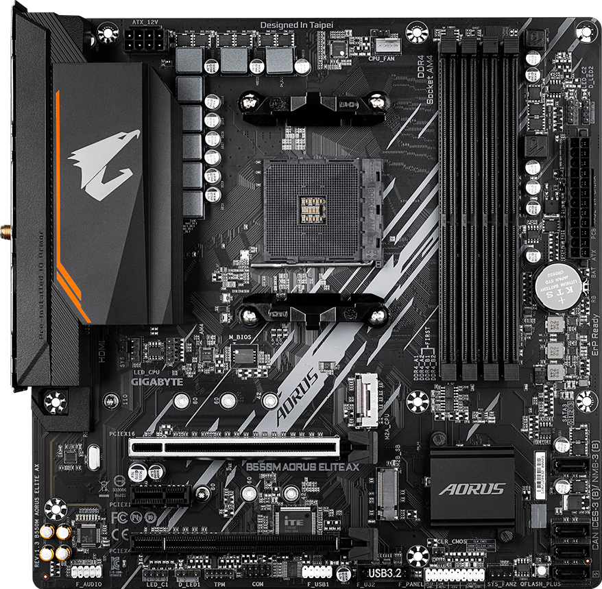 GIGABYTE B550M AORUS ELITE AX Placa Madre AMD B550 AM4 DDR4