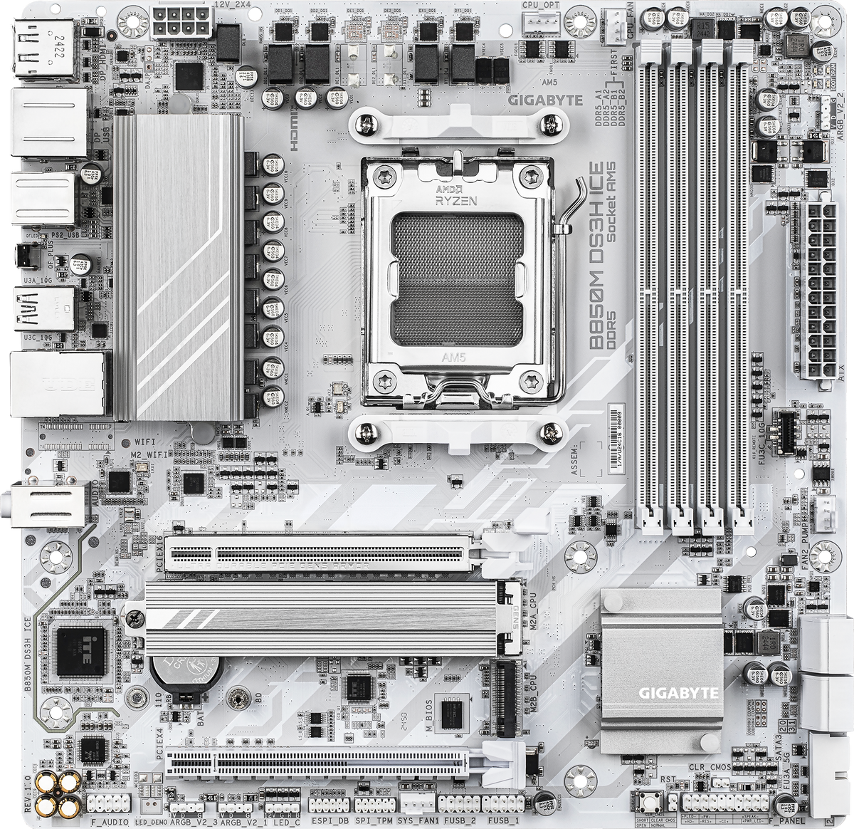 GIGABYTE B850M DS3H ICE Placa Madre AMD B850 AM5