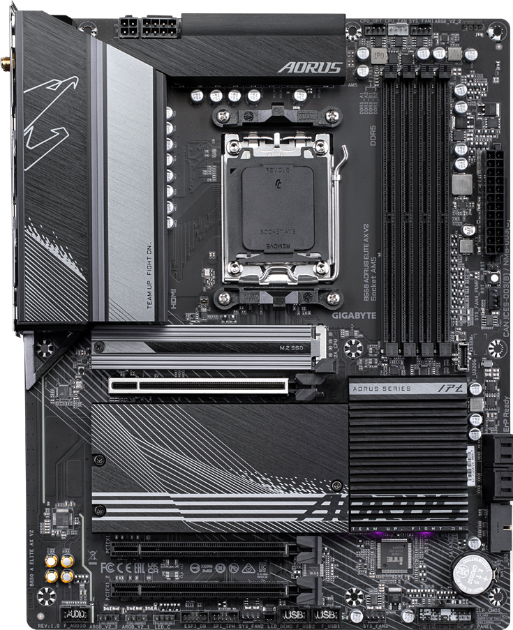 GIGABYTE B650 AORUS ELITE AX V2 Placa Madre AMD B650 AM5 DDR5