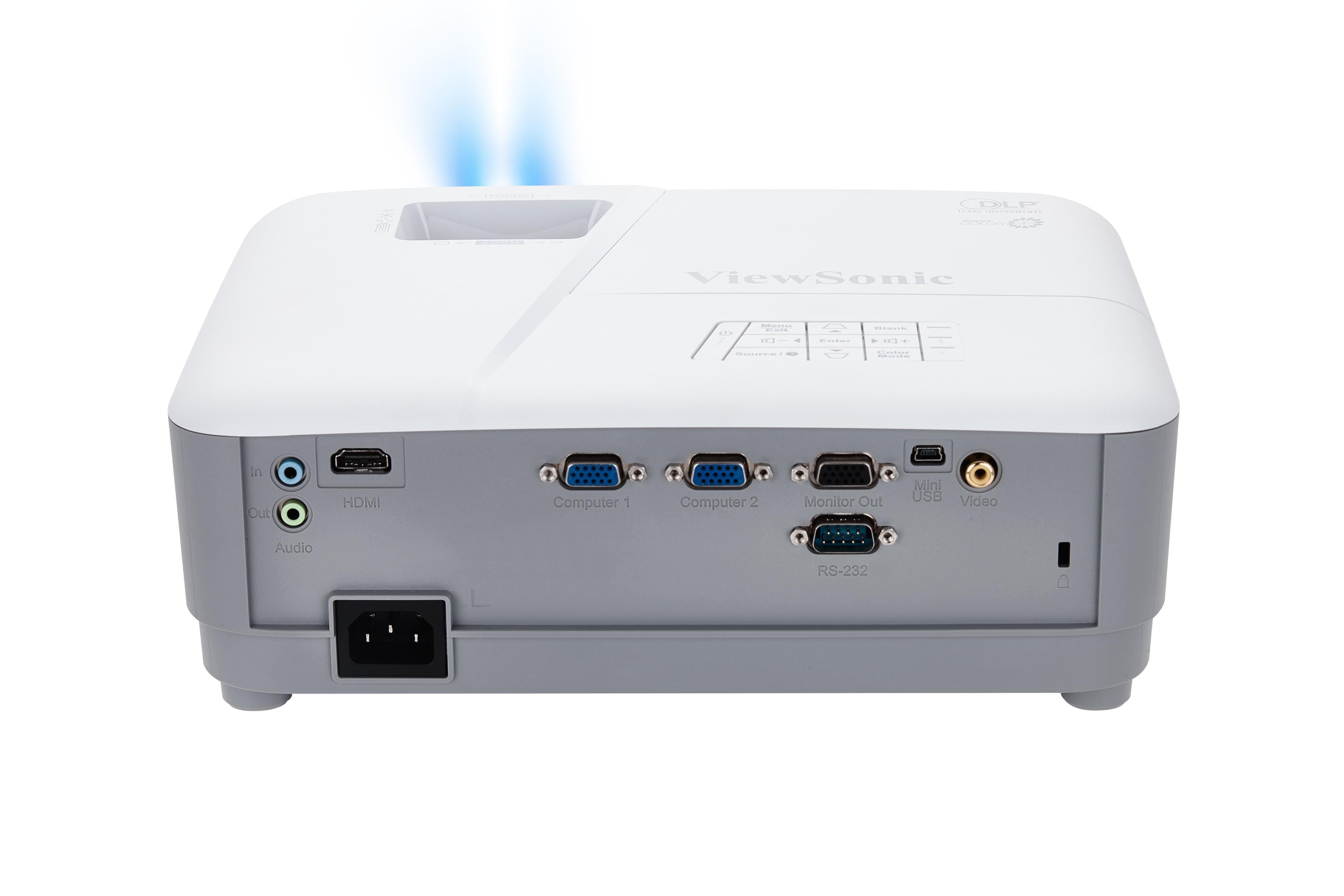 Proyector Multimedia VIEWSONIC PA503S SVGA DLP de 3600 lúmenes, 800X600, HDMI - ARTEUS