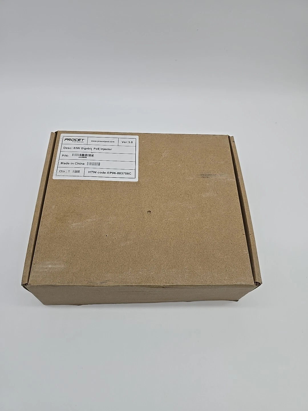 PROCET PT-PSE109GBRO-AH-S (CAJA ABIERTA 8/10) Inyector PoE 83w Gigabit