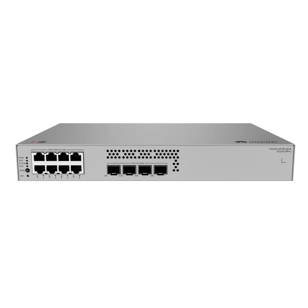 HUAWEI S220S-8P4J Switch Gigabit 8, Puertos PoE 4x 25G SFP