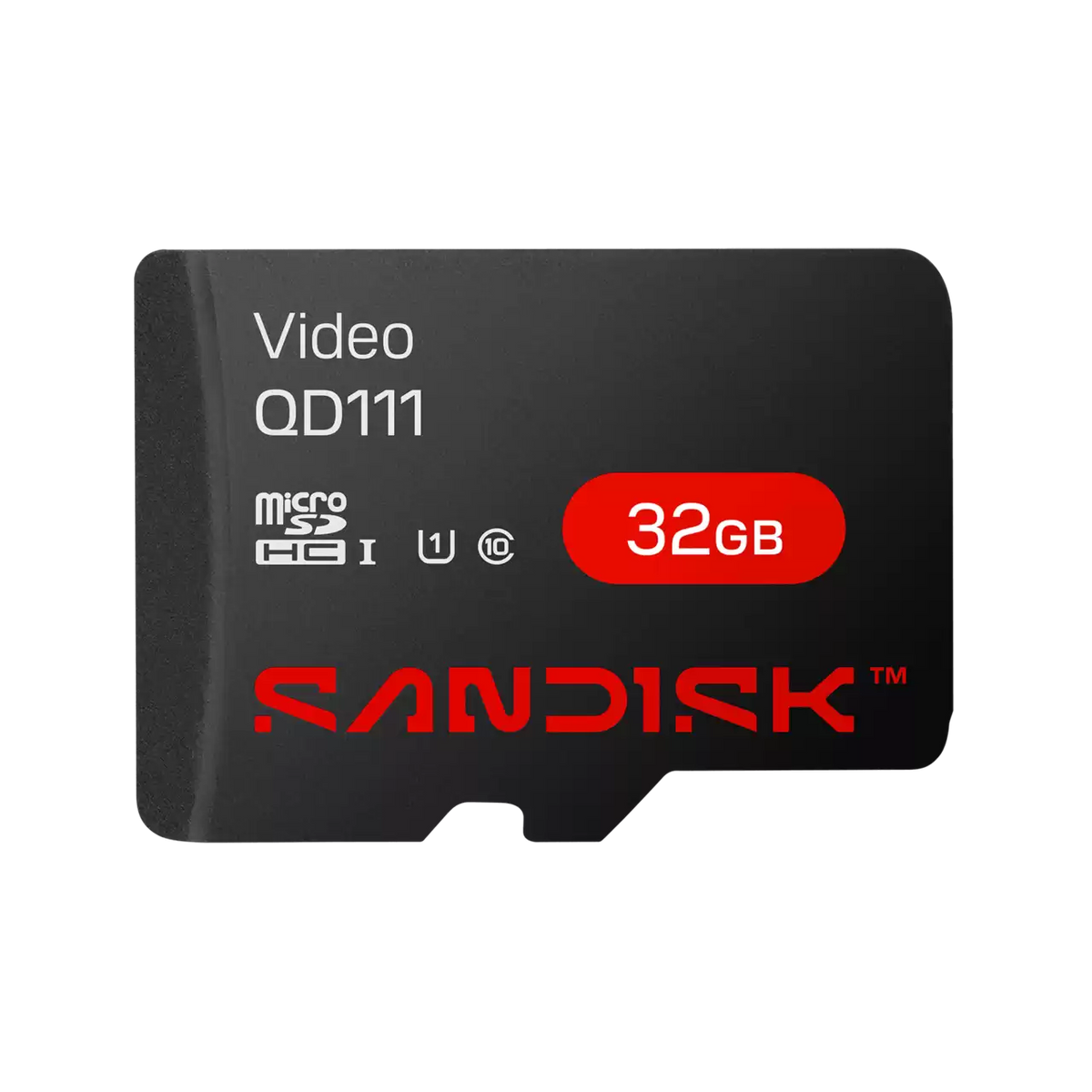 SANDISK SDSDQAS4-032G Tarjeta microSDHC 32GB Video QD111 U1 Clase 10 para Videovigilancia
