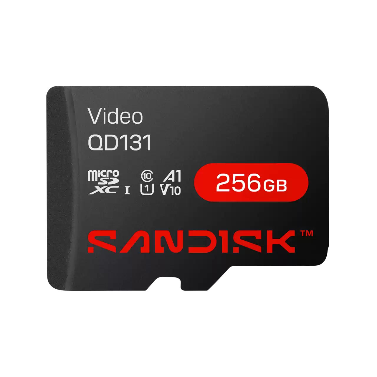 SANDISK SDSDQAS5-256G-BP Video QD131 Memoria 256GB microSDXC U1 Clase 10 para Videovigilancia