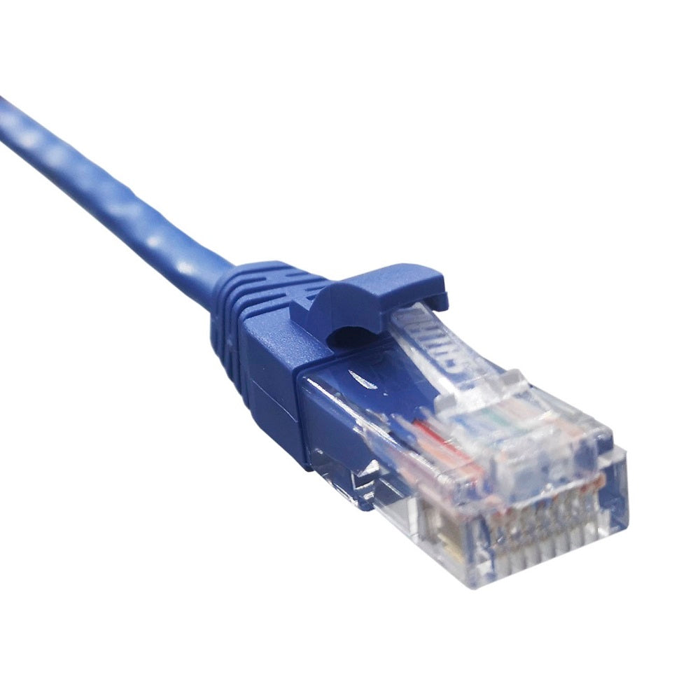 SATRA 0102060104 Cable Patch Cord UTP Cat6 SLIM 28AWG Azul 1m