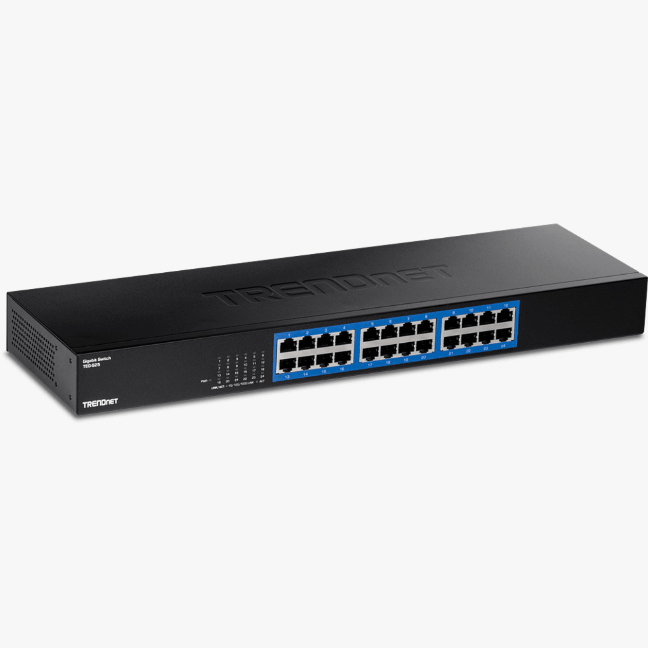 TRENDNET TEG-S25 - Conmutador GREENnet Gigabit de 24 puertos montaje en bastidor - ARTEUS