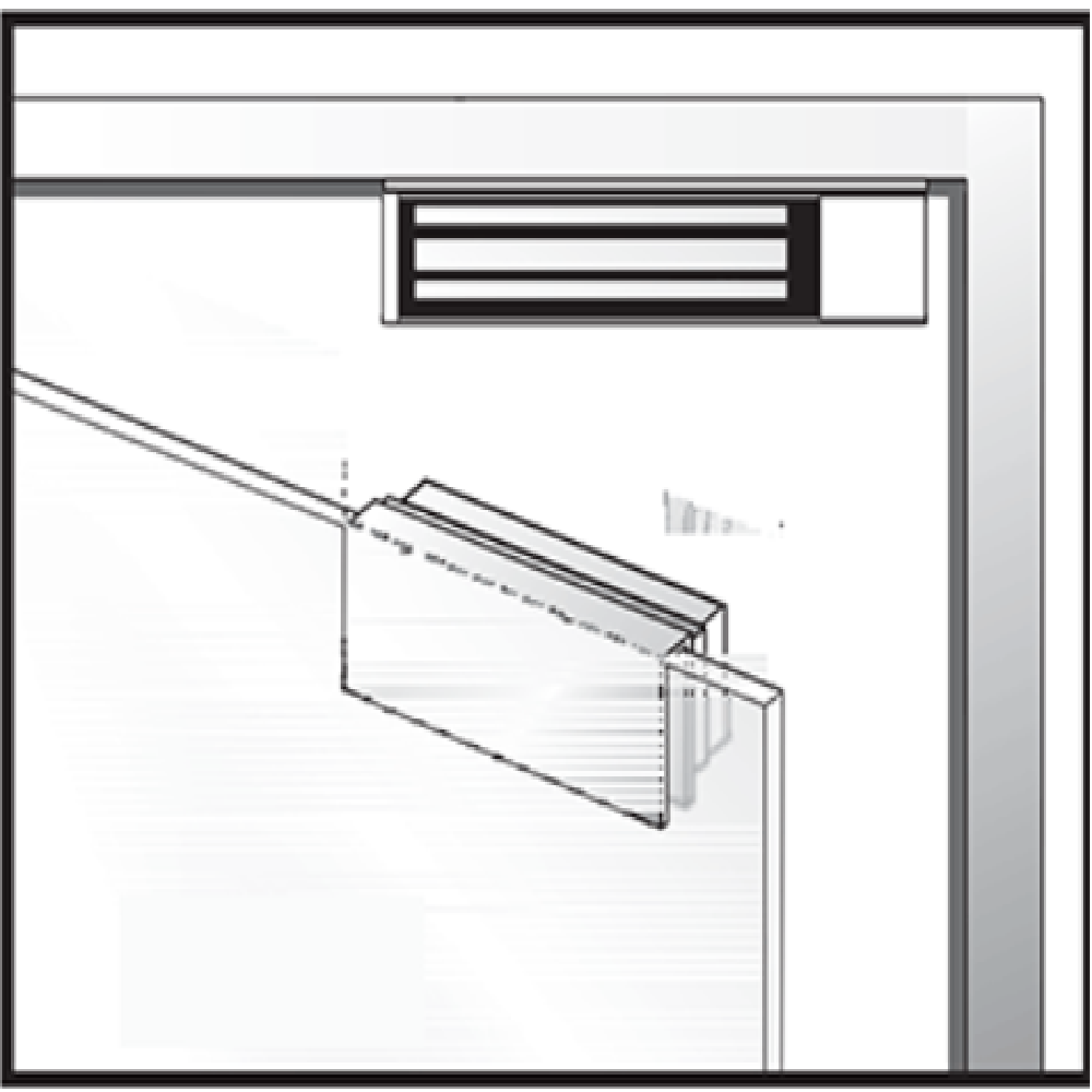 ZKTECO LMB-280U Soporte U para Cerradura LM-2805