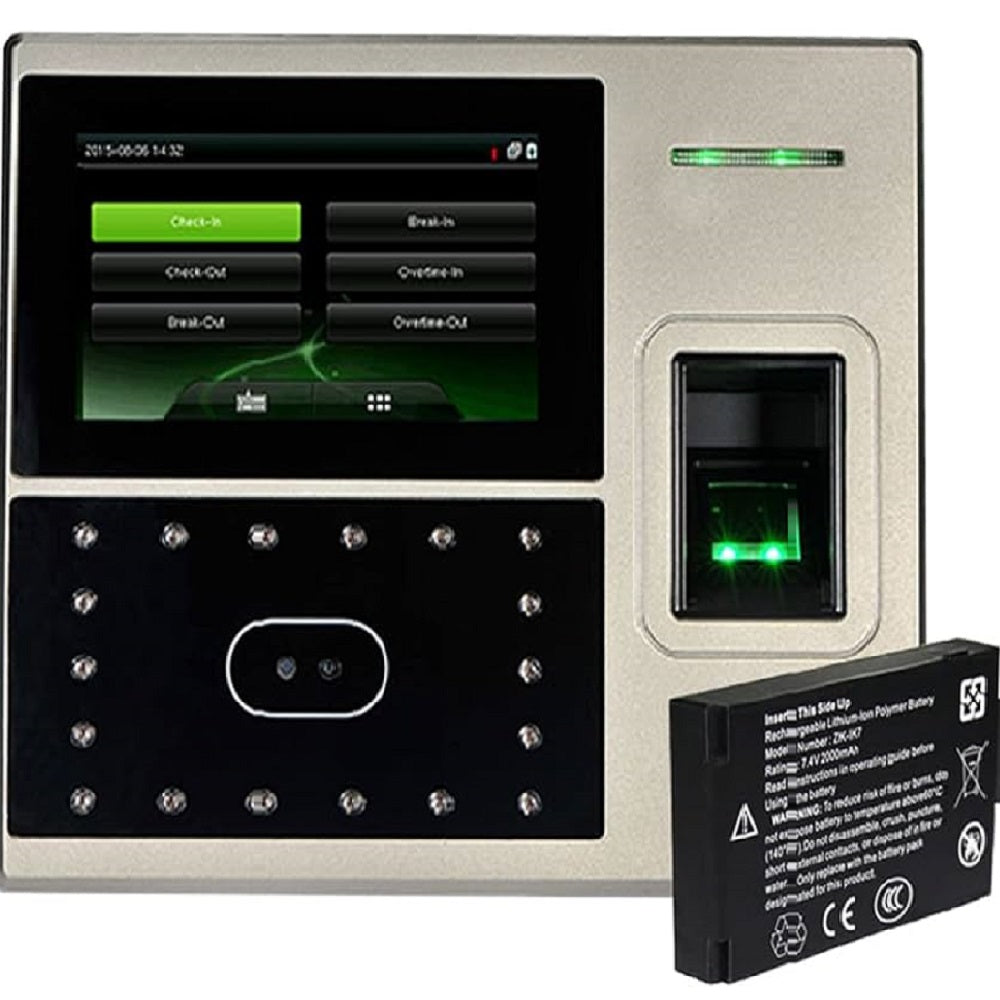 ZKTECO UFACE800 PLUS Control de Asistencia y Acceso con Lector de Huella, Rostro, Palma, Tarjeta y PIN