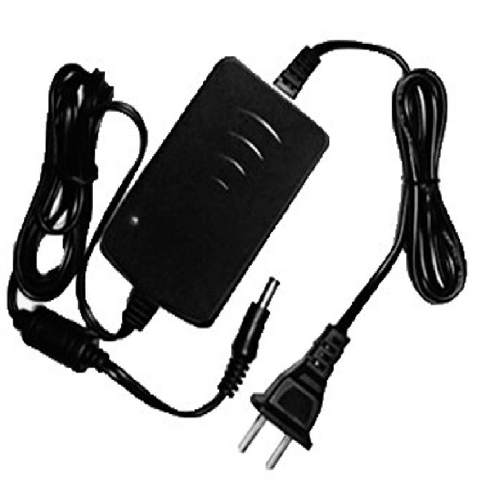 Cargador adaptador de corriente negro para equipos de red y seguridad electrónica