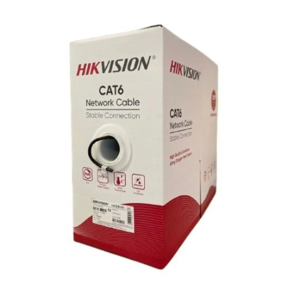 HIKVISION DS-1LN6-OUSPE Cable de Red UTP Cat6 Exterior Negro 305m