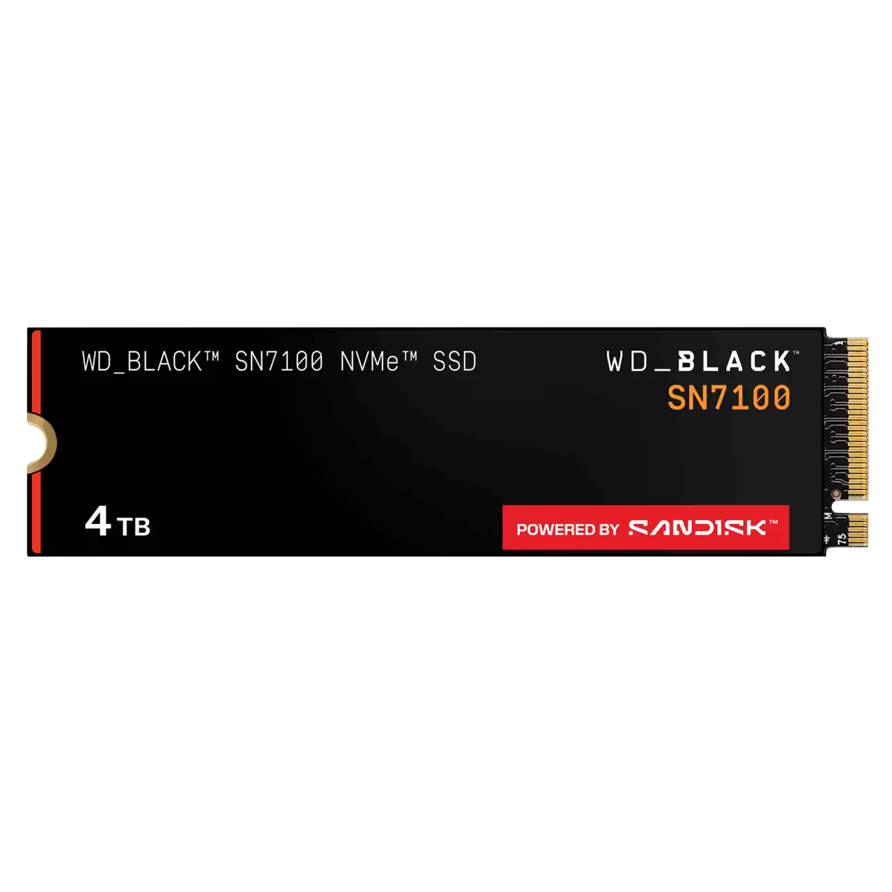 WD BLACK SN7100 Unidad SSD 2TB NVMe M.2 2280 WDS400T4X0E