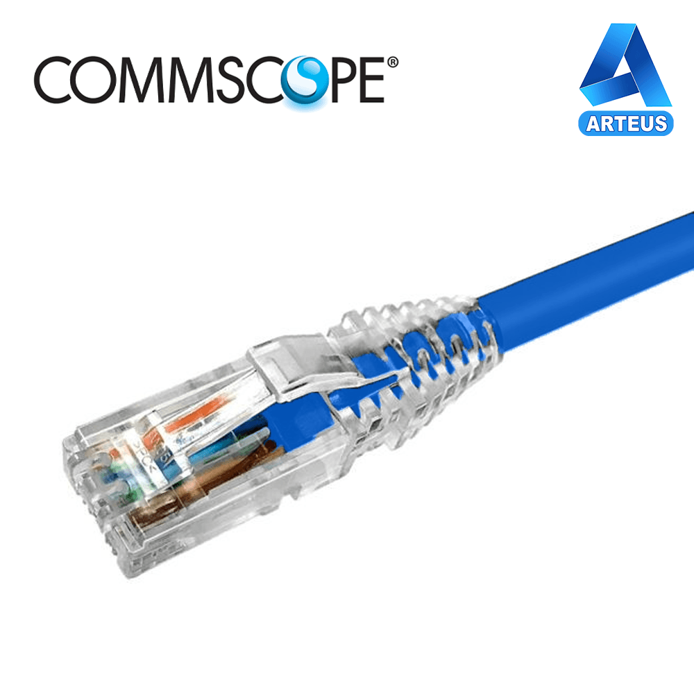 COMMSCOPE NPC6ASZDB-BL002M, Cable patch cord cat6a s/ftp multifilar rj45 lszh 2.0mts Azul - ARTEUS