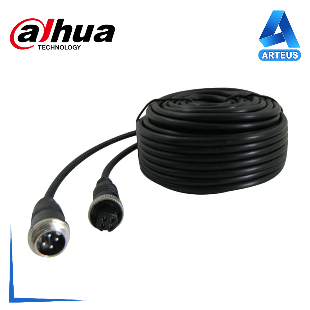Cable de video móvil de 12 metros con conectores metálicos para cámaras de seguridad