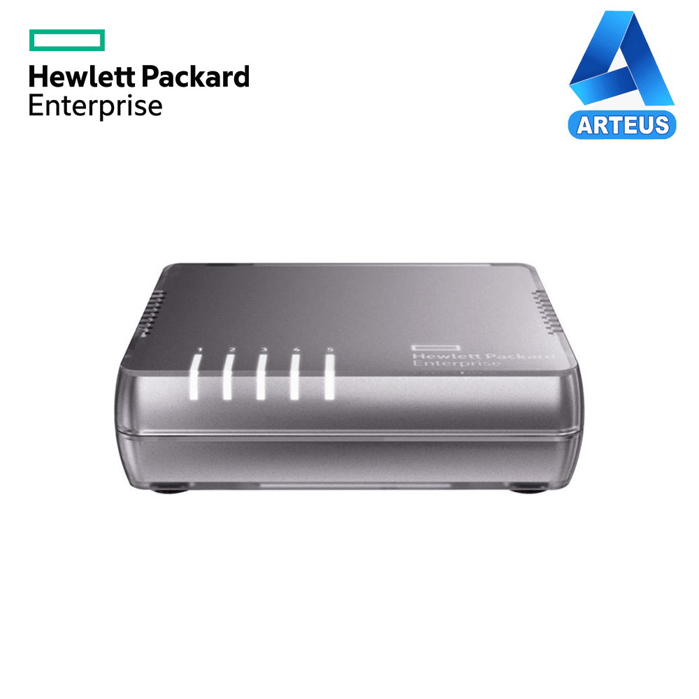 HPE ARUBA JH407A#ABA - Switch HPE OfficeConnect 1405 5G v3, 5 RJ-45 GbE, buffer 1MB, 7.4Mpps, 10Gbps. - ARTEUS