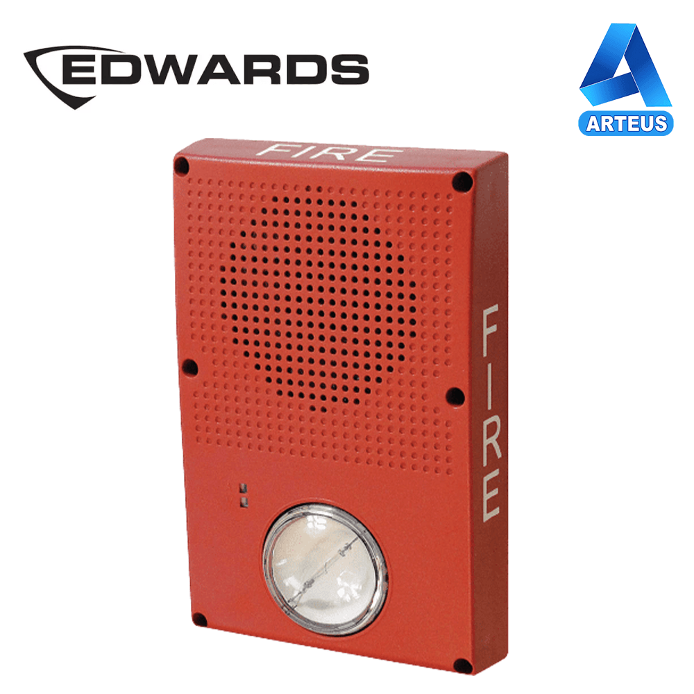 Sirena estrobo EDWARDS WG4RF-HVMHC para uso en exterior en pared - ARTEUS