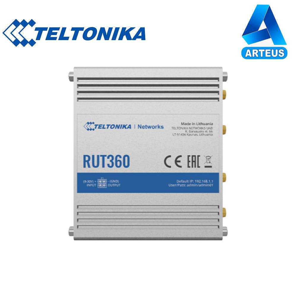 TELTONIKA RUT360 - ROUTER INDUSTRIAL LTE | CAT.6, 1X LAN, 1X WAN 100MB/S, WIFI 2,4GHZ, - ARTEUS