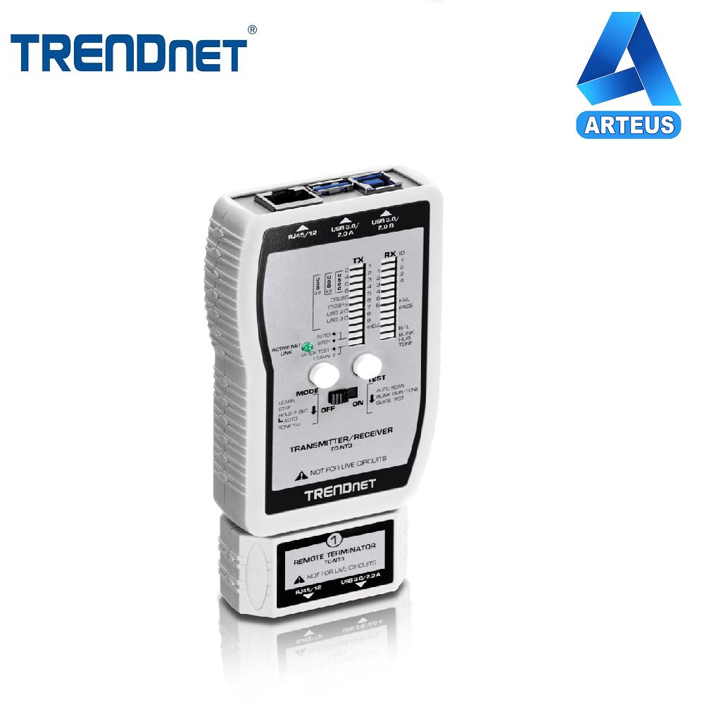 Probador de cables VDV y USB con puertos RJ45 y USB, herramienta de redes.