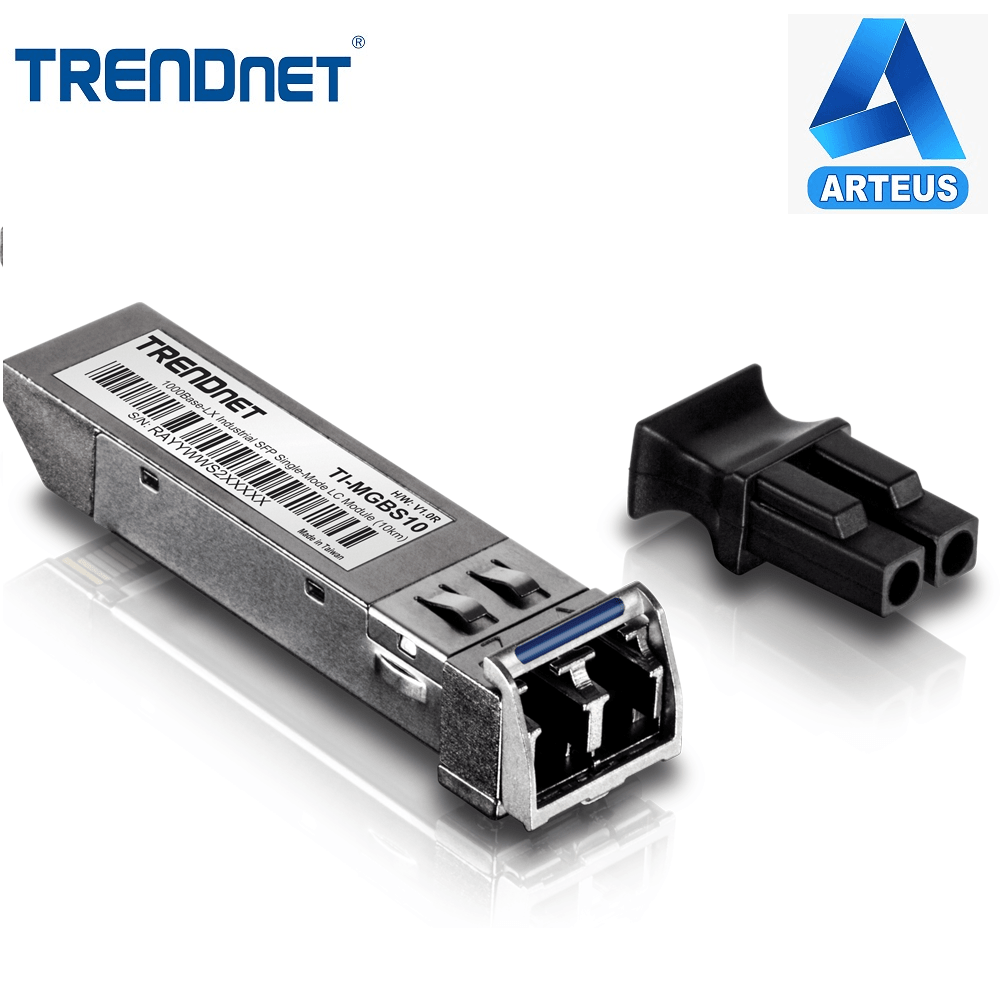 Módulo mini GBIC monomodo Trendnet TI-MGBS10 con conector LC para red de fibra óptica